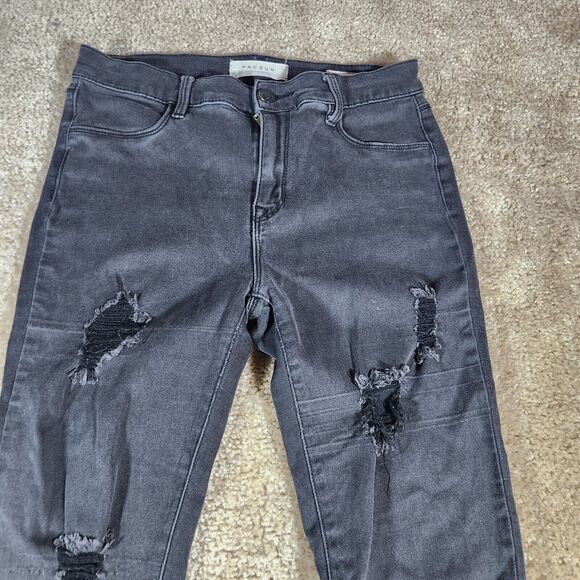 Pacsun Pants Womens 26 Black Denim Jeans Mid Rise Jegging Ladies 28x28 #40 - Picture 2 of 11